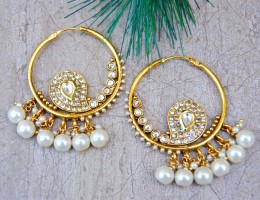 ANTIQUE MANGO PATTERN BALI HOOP EARRINGS